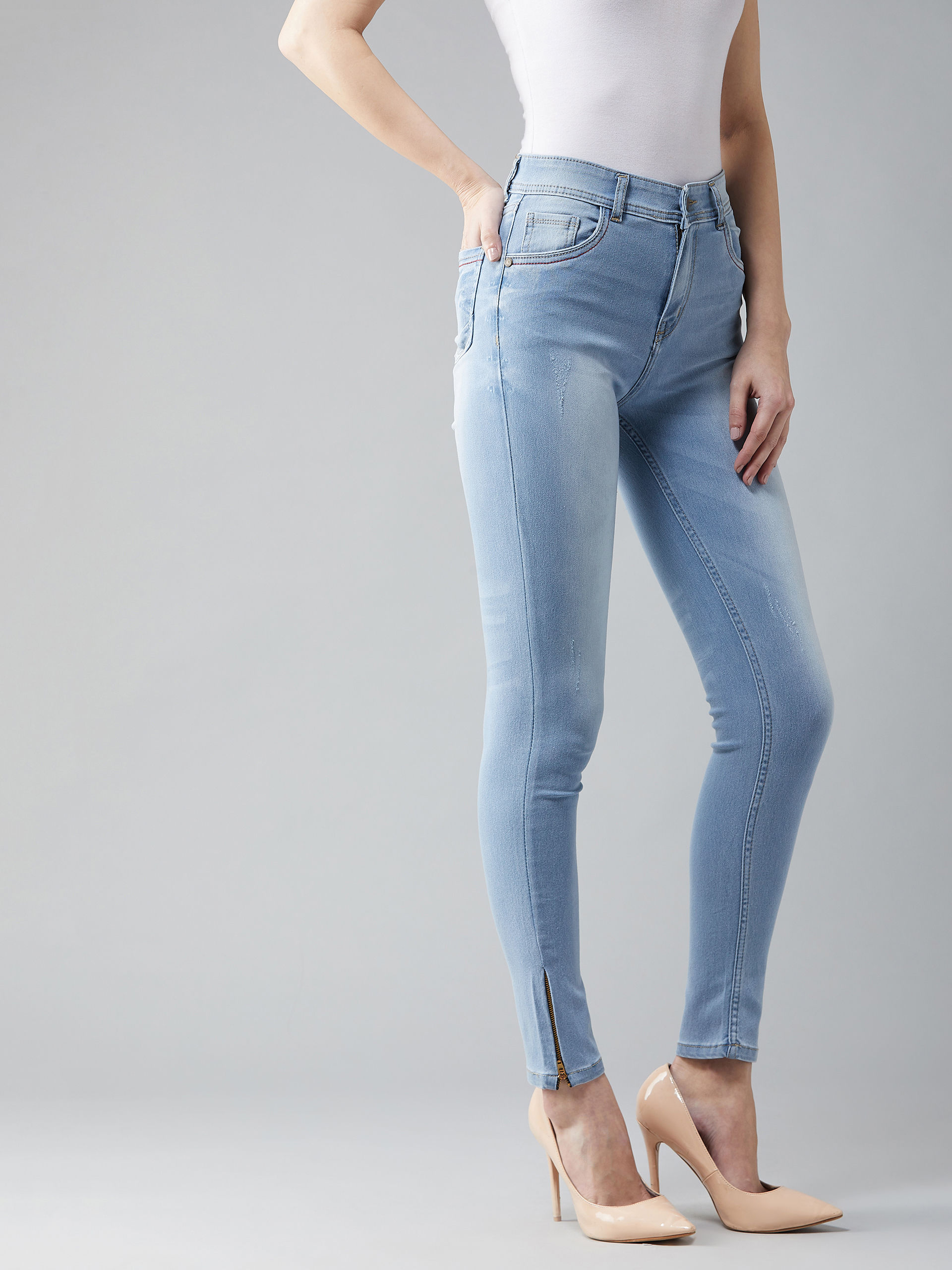 dolce crudo Blue High Rise Denim Jeans-picture-42