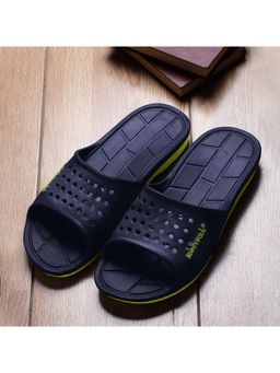 SOLETHREADS - Surfer Navy Blue Solid Men Sliders