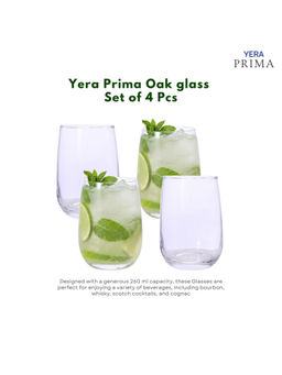 Yera - Prima Aqua Clear Cocktail Glasses (Pack Of 4)
