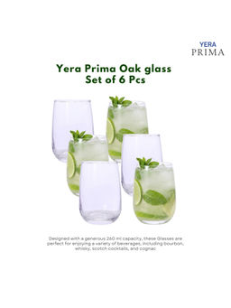 Yera - Prima Aqua Clear Cocktail Glasses (Pack Of 6)