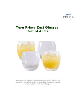 Yera - Prima Zest Clear Cocktail Glasses (Pack Of 4)