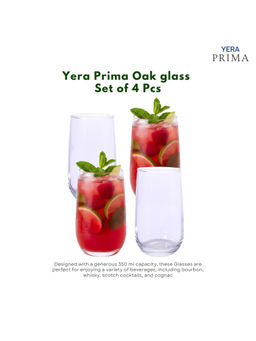 Yera - Prima Aqua Clear Cocktail Glasses (Pack Of 4)