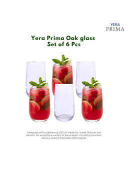 Yera - Prima Aqua Clear Cocktail Glasses (Pack Of 6)