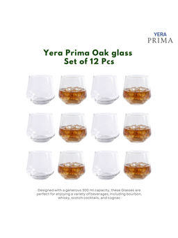 Yera - Prima Oak Clear Whiskey Glasses (Pack Of 12)