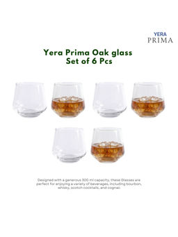 Yera - Prima Oak Clear Whiskey Glasses (Pack Of 6)