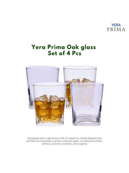 Yera - Prima Oak Clear Whiskey Glasses (Pack Of 4)
