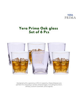 Yera - Prima Oak Clear Whiskey Glasses (Pack Of 6)