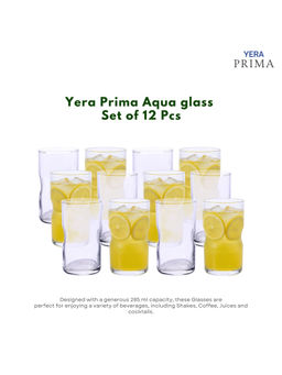 Yera - Prima Aqua Clear Cocktail Glasses (Pack Of 12)