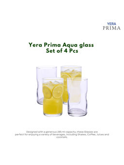 Yera - Prima Aqua Clear Cocktail Glasses (Pack Of 4)