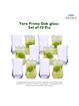 Yera - Prima Zest Clear Cocktail Glasses (Pack Of 12)