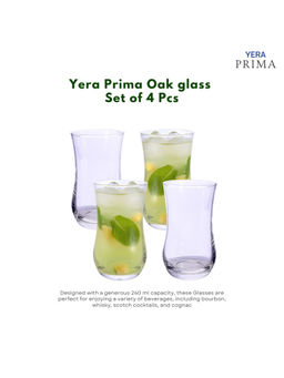 Yera - Prima Zest Clear Cocktail Glasses (Pack Of 4)