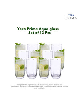 Yera - Prima Aqua Clear Cocktail Glasses (Pack Of 12)