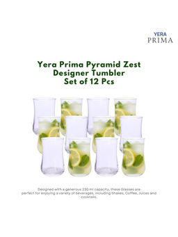 Yera - Prima Bonn Zest Clear Cocktail Glasses (Pack Of 12)