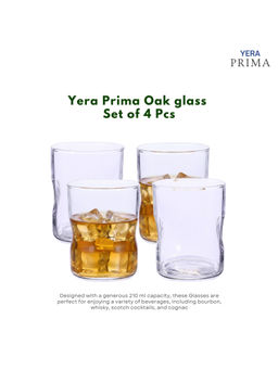 Yera - Prima Austin Zest Clear Whiskey Glasses (Pack Of 4)