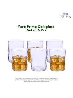 Yera - Prima Austin Zest Clear Whiskey Glasses (Pack Of 6)