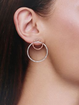 Kai Jewel - Sterling Silver Entwined Orbs Dangler Earrings