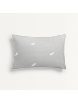 The Baby Atelier - 100% Organic Baby Pillow Cover without Fillers Grey Comb
