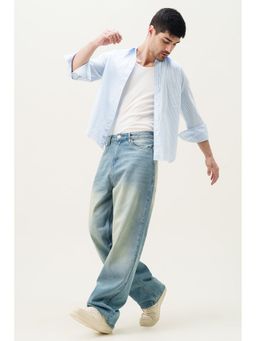 FREAKINS - Infinite Blue Men's Baggy Jeans