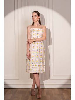 Pasha India - Sunny Stripes Strappy Knee Length Dress