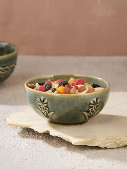 Fabindia - Green Ahilya Ceramic Katori