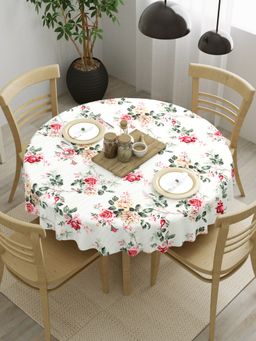 The Home Story - Floral Nest 100% Cotton Round Table Cover