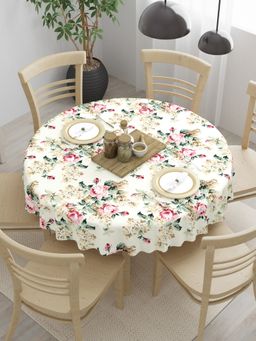 The Home Story - Vivid Blossom 100% Cotton Round Table Cover
