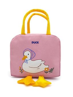 House of Quirk - Pink Printed Insulated Reusable Lunch Bag
