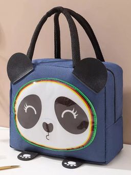 House of Quirk - Navy Blue Panda Insulated Reusable Lunch Bag