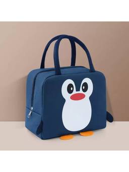 House of Quirk - Navy Blue Penguin Insulated Reusable Lunch Bag