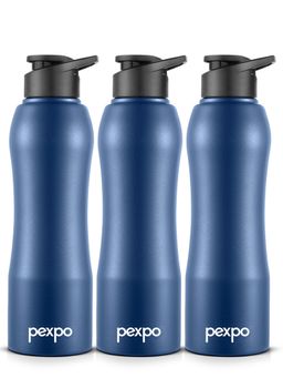 Pexpo - Bistro Denim Blue Fridge Bottle (Pack Of 3)