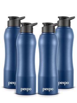 Pexpo - Bistro Denim Blue Fridge Bottle (Pack Of 4)
