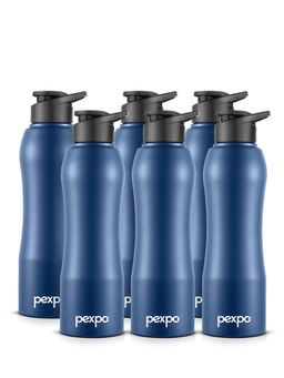 Pexpo - Bistro Denim Blue Fridge Bottle (Pack Of 6)