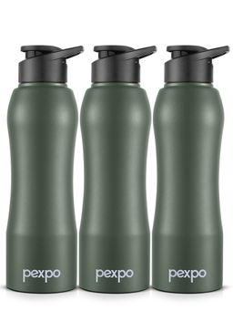 Pexpo - Bistro Military Green Fridge Bottle (Pack Of 3)