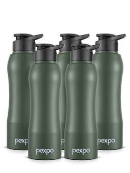 Pexpo - Bistro Military Green Fridge Bottle (Pack Of 5)