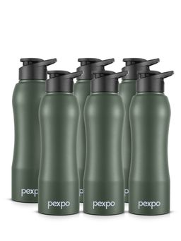 Pexpo - Bistro Military Green Fridge Bottle (Pack Of 6)