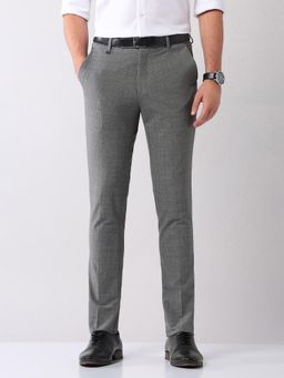 AD By Arvind - Grey Smart Flex Bi Stretch Trouser