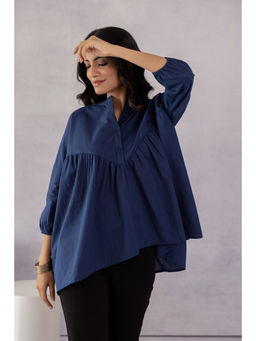 Polago Clothing - Navy Blue Cotton Top