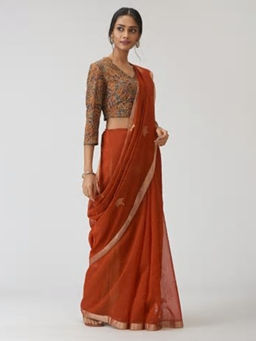 Fabindia - Cotton Silk Woven Chanderi Sari