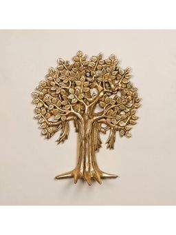 Ekaa Handicrafts - 12" Brass Tree of Life Wall Hanging