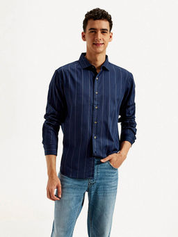 Levi's - Mens Striped Slim Fit Casual Shirt