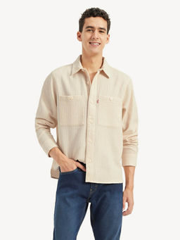 Levi's - Mens Self Design Relaxed Fit Casual Shirt