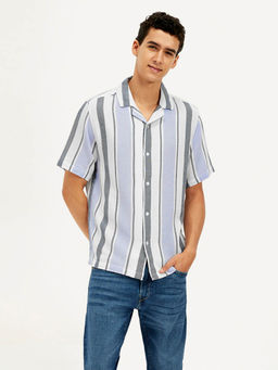 Levi's - Mens Striped Spread Collar Casual Shirt