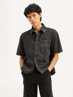 Levi's - Mens Solid Relaxed Fit Casual Shirt