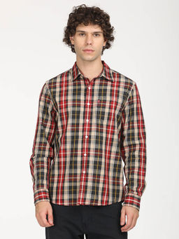 Levi's - Mens Checkered Slim Fit Casual Shirt