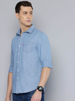 Levi's - Mens Solid Regular Fit Casual Shirt