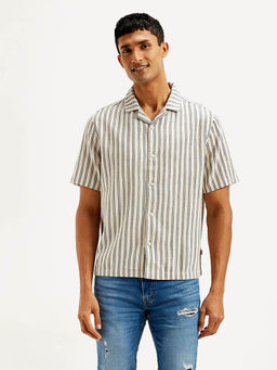 Levi's - Mens Striped Relaxed Fit Casual Shirt