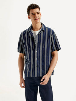 Levi's - Mens Striped Relaxed Fit Casual Shirt