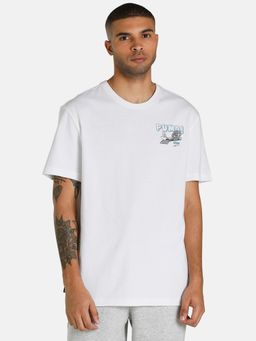Puma - Downtown Graphic Men White T-shirt