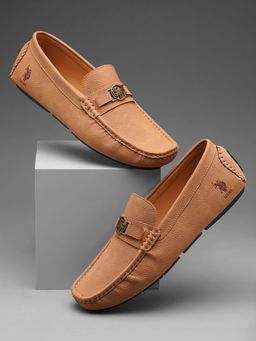U.S. POLO ASSN. - Broody Mens Casual Solid Tan Loafers