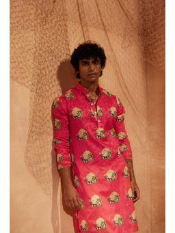 Eleven Brothers - Pink Panther Silk Kurta